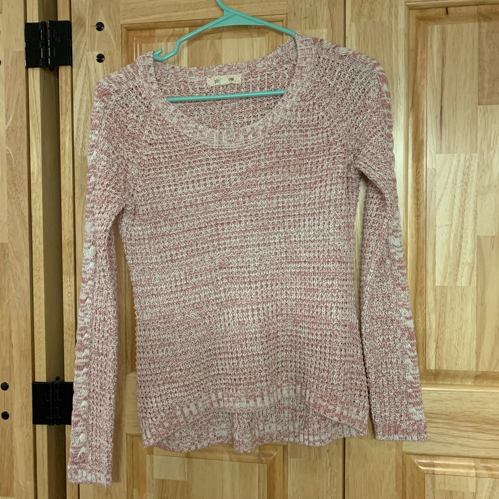 Pink Rose Knitted Pink Sweater